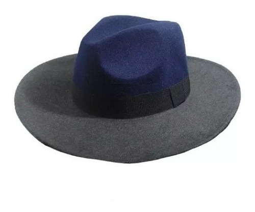 Sombrero De Paño Dos Colores Ec 050
