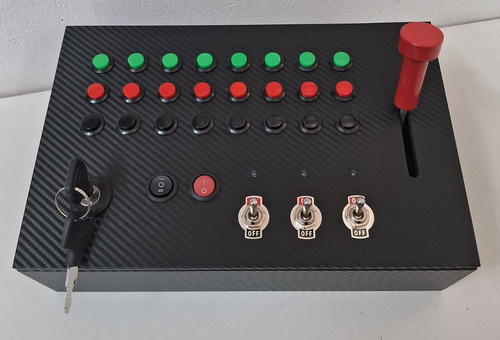Button Box Painel Joystick 32 Funções Pc Usb Ets2 Ats Mod7