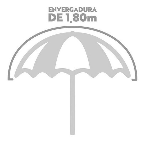 Guarda Sol Gigante Praia, Piscina E Camping 1,80 Metros Mor