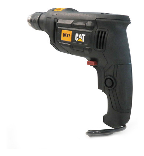 Taladro percutor atornillador eléctrico de 13mm CAT DX17 750W + accesorio 220V 50Hz/60Hz