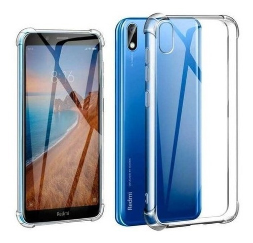 Funda Tpu Para Xiaomi Redmi 7a Clear Antishock Reforzada