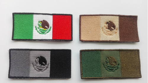 1pza Parche Tactico Bandera Mexico Adherible Sedena Militar