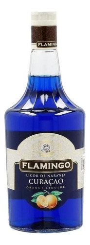 Pack De 2 Licor Flamingo Blue Curacao 1 L