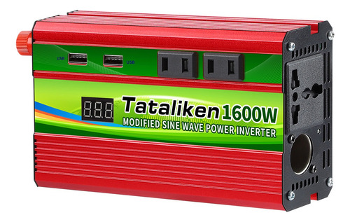 Inversor De Voltaje 1600w, 12v24v Universal, Convertidor