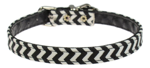 Evans Collars Collar De 3/8, Talla 14, Mini Chevron, Negro