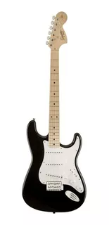 Guitarra elétrica Squier by Fender Affinity Series Stratocaster de choupo black brilhante com diapasão de bordo