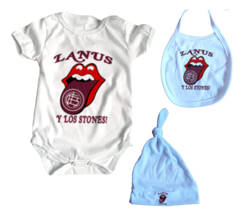 Set Bebe Ajuar Body + Extras Stones Lanus