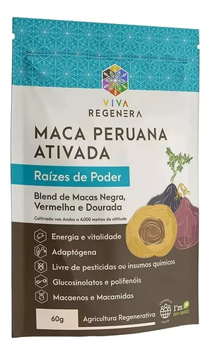 Blend Maca Peruana Negra/vermelha/dourada 60g Viva Regenera