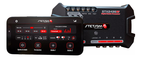 Processador Stx2436bt Stetsom Crossover Automotivo Bluetooth
