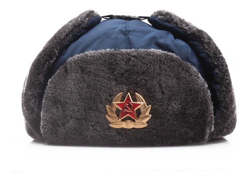 A5+gorra Rusa Shapka Ushanka (gris, Medical 62)