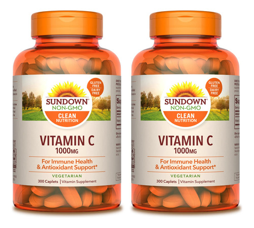 Sundown Naturals Vitamina C De 1000 Mg Para Apoyo Inmunologi