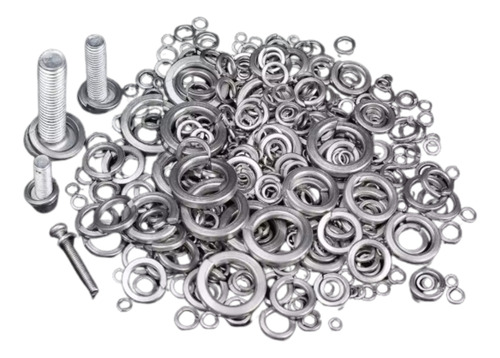 Kit 620 Arruelas Pressao Inox M2 M2.5 M3 M4 M5 M6 M8 M10 M12
