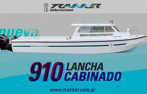 Lancha Tracker Trakker 910 Cabinado Nueva