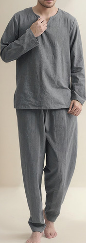F Trajes De Hombre Pijamas Finos Y Transpirables Sueltos Ser