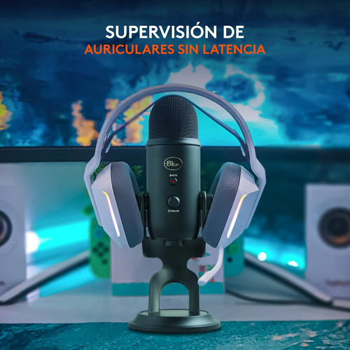 Micrófono Blue Yeti Condensador Color Black