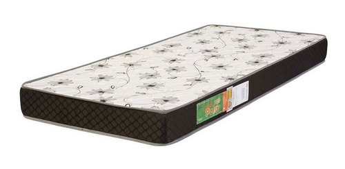 Colchão Espuma Solteiro 0,88x1,88 D20 Polar Branco / Preto
