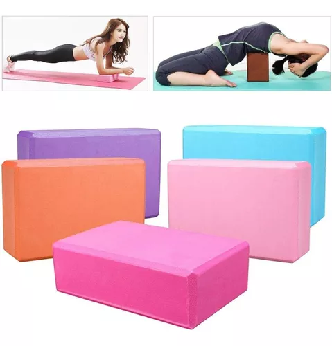 2 bloques de yoga y cuerda de saltar, ladrillo de espuma de estiramiento de  ayuda para gimnasio, pilates para ejercicio, fitness, formación, salud