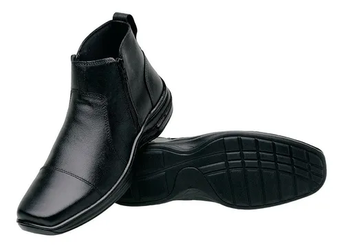 Bota masculina sale couro promoção
