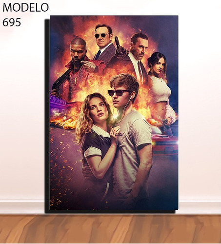 Cuadro Decorativo Pelicula Baby Driver Textura