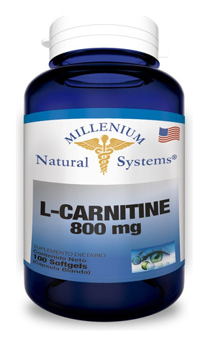 L Carnitine 800 Mg 100 Sg Natural Systems