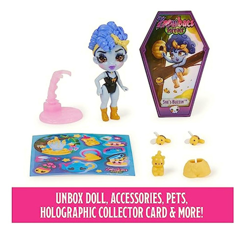 Zombaes Forever, Wild Vibes, Figura De Zombi Coleccionable