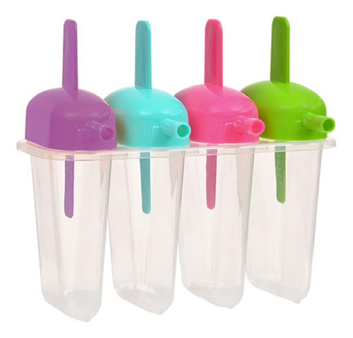 Juego De 8 Moldes Para Paletas Congeladas Con Protector De P