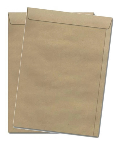 Envelope Saco Kraft Natural Pardo 176x250 50 Unidades