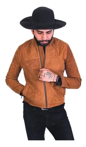 Chamarra de piel nobuck outlet