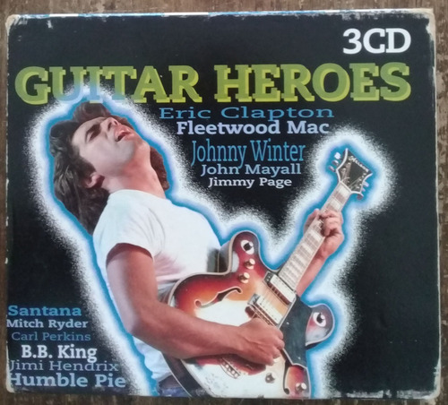 Box 3x Cd (nm Guitar Heroes Cd 1 2 3 Ed Hol 2000 Comp Lista