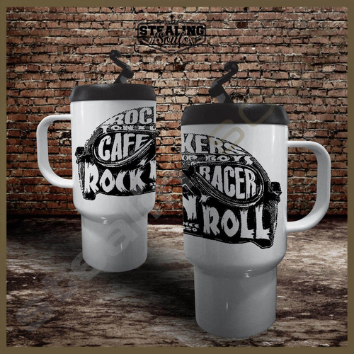 Imagen 1 de 2 de Jarro Termico Café | Moto #122 | Racer / Chopper / Scooter