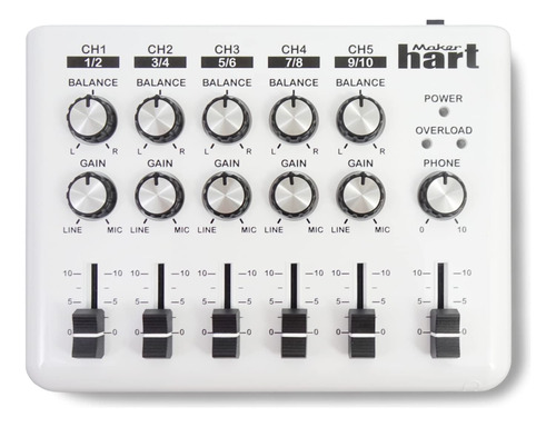 Loop Mixer, Mezclador De Audio Portatil, Con Estereo 5 X 3.5