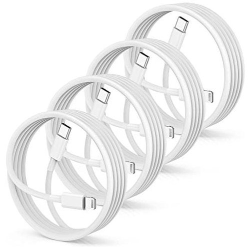 (4pack Apple Mfi Certificado) Usb C Al Cable De 54m3o