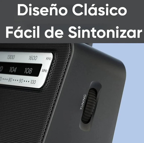 Radio portátil AM/FM Philips TAr2506 127V Analogica Portatil Negro