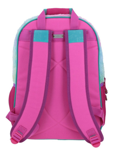 Mochila Grande Rosa Chenson Happy Girl Adha Porta Tablet De