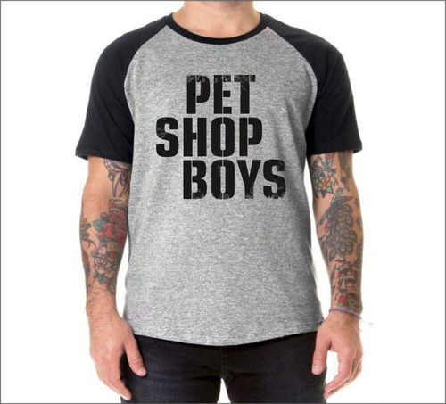 Remera Pet Shop Boys -  Ranglan Modal Talles Del S Al Xxl