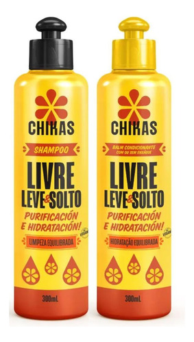 Shampoo E Condicionador Chikas Livre Leve E Solto 300ml