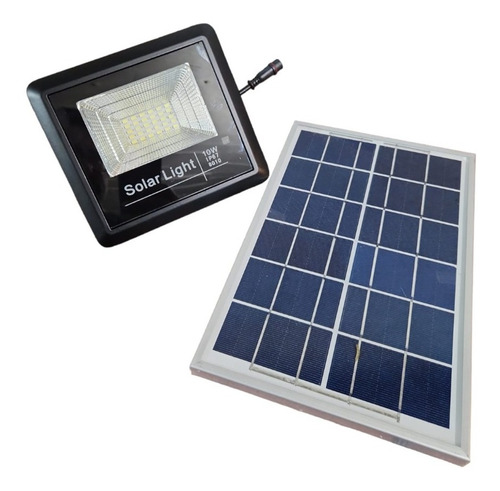 Reflector Solar 10w. Flood Light Con Panel Y Control Remoto