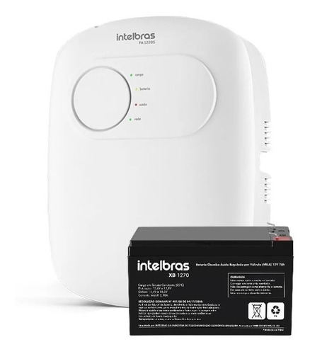 Fonte Ininterrupta Intelbras Fa 1220s Bateria  12v Full