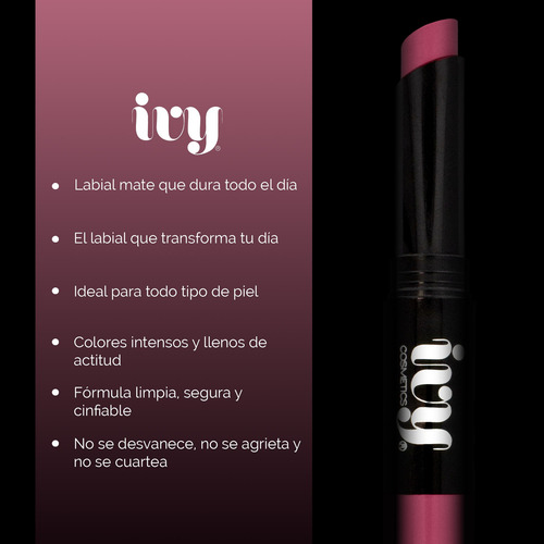 Labial Longwear Matte Lipstick Ivy Jetsetter