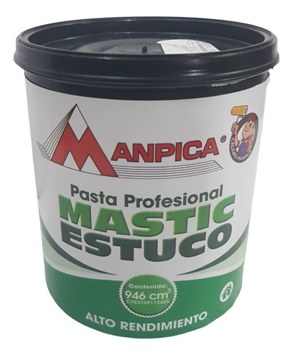 Mastic Estuco Marca Manpica 1/4 De Galon