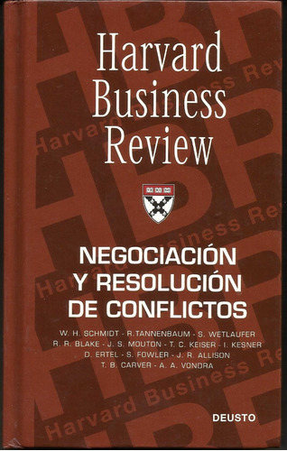 Harvard Businness Rev Negociación Y Resolución De Conflictos