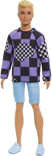 Imagem 1 de 7 de Barbie 2022 Fashionistas Doll 191 Ken Broad Sweater