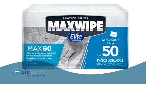 Paño Elite Maxwipe Doblado 