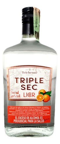 Triple Sec De Naranja X 700 Ml - mL a $124