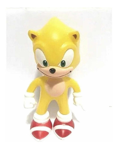 Boneco Sonic Amarelo 15cm Coleção Brinquedo Infantil Oferta