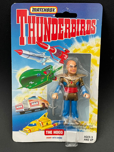 1993 Vintage The Hood Thunderbirds Matchbox Fig 9 Cm (Usado)