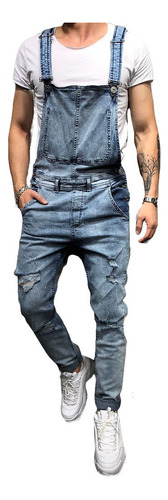 Overol Jeans Hombre Braga Con Interior Bolsillo De Pecho