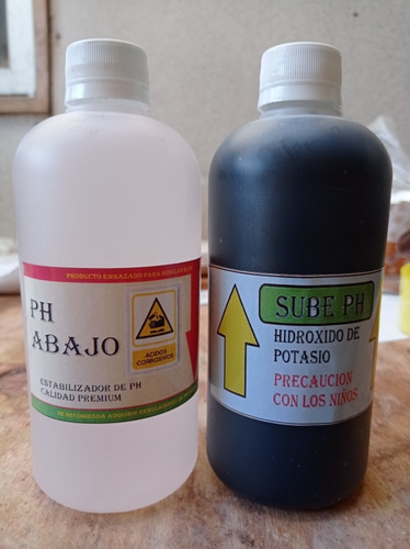 Kit Regulación Ph (+) Y (-) 2x 500ml - Hidroponia