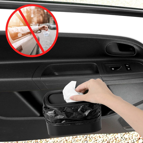 Para Portátil Cubo De Basura Para Coche, 2 Pcs Mini Cubo
