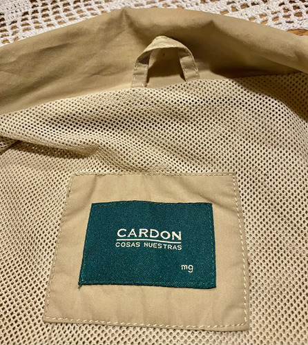 Campera Cardone Liviana-t Xl -mg-beige-mangas Desmontables (Usado)